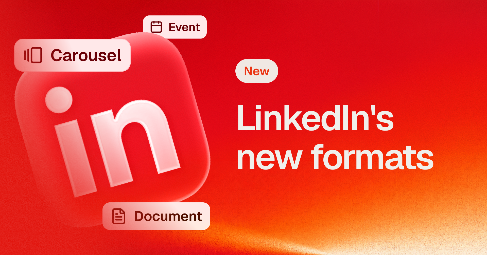 Carousel, event, and document ad formats for LinkedIn